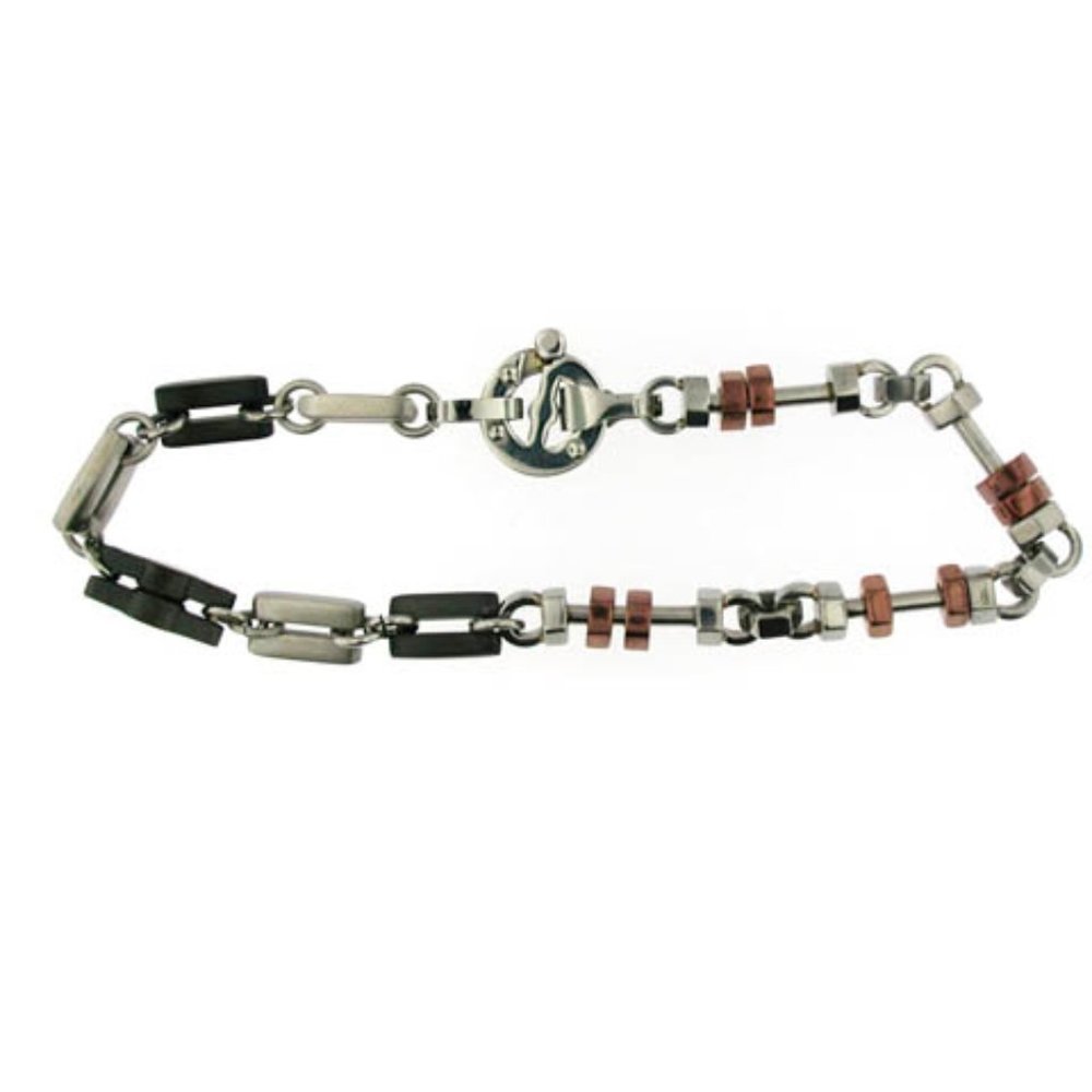 2 FOR $62! Men's Papallo Stainless Steel Bracelet